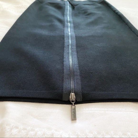 Guess BY MARCIANO BLACK FITTED STRETCH LONG LENGTH PENCIL SKIRT - M - Picture 10 of 10